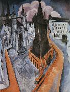 Ernst Ludwig Kirchner Der rote Turm in Halle Spain oil painting artist